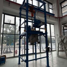 Spiroflow T1 Bulk Bag Unloader / Big Bag Discharge Station with Electric Hoist (UK) — Pre-Owned